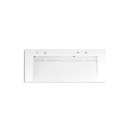 Kohler 60In Wall-Mount Trough Lavatory System In Glacier White 81032-BSS-KCG